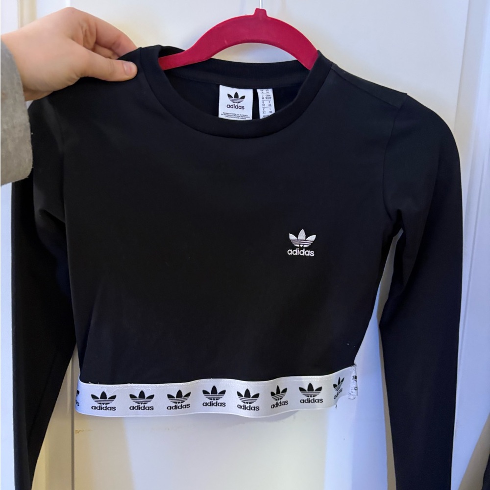 Adidas Black Long Sleeve Top